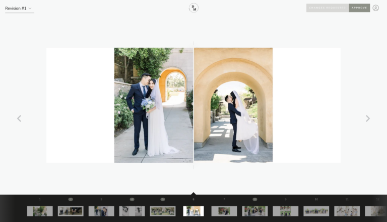 Wedding Photography Album Proofing Example