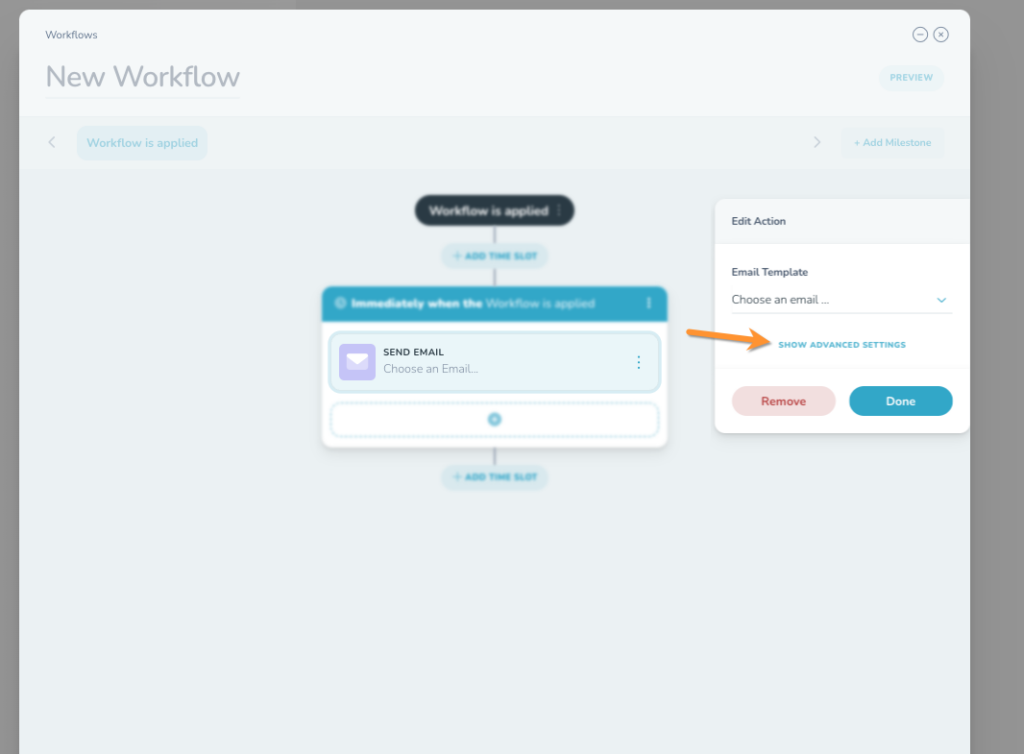 Step 3 - Open Advanced Settings