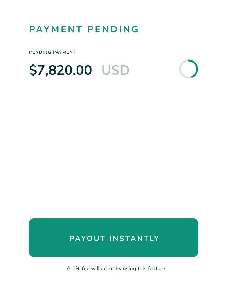 FlowPay use instant payouts