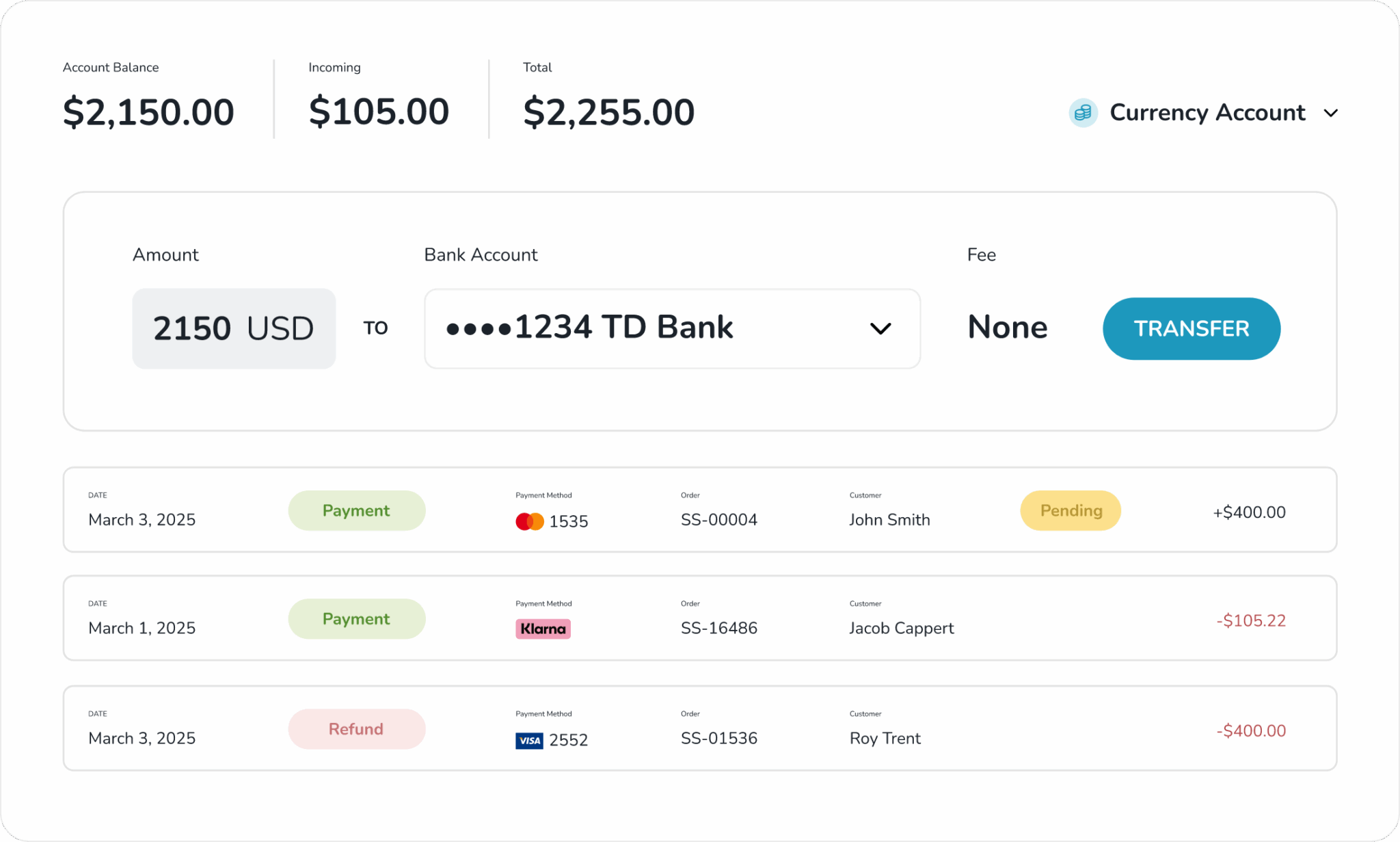 FlowPay payments and transactions